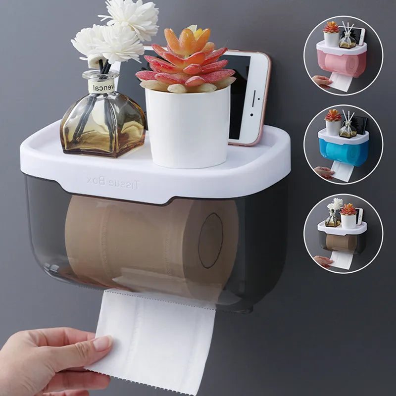 Toilet Paper Holder and Shelf