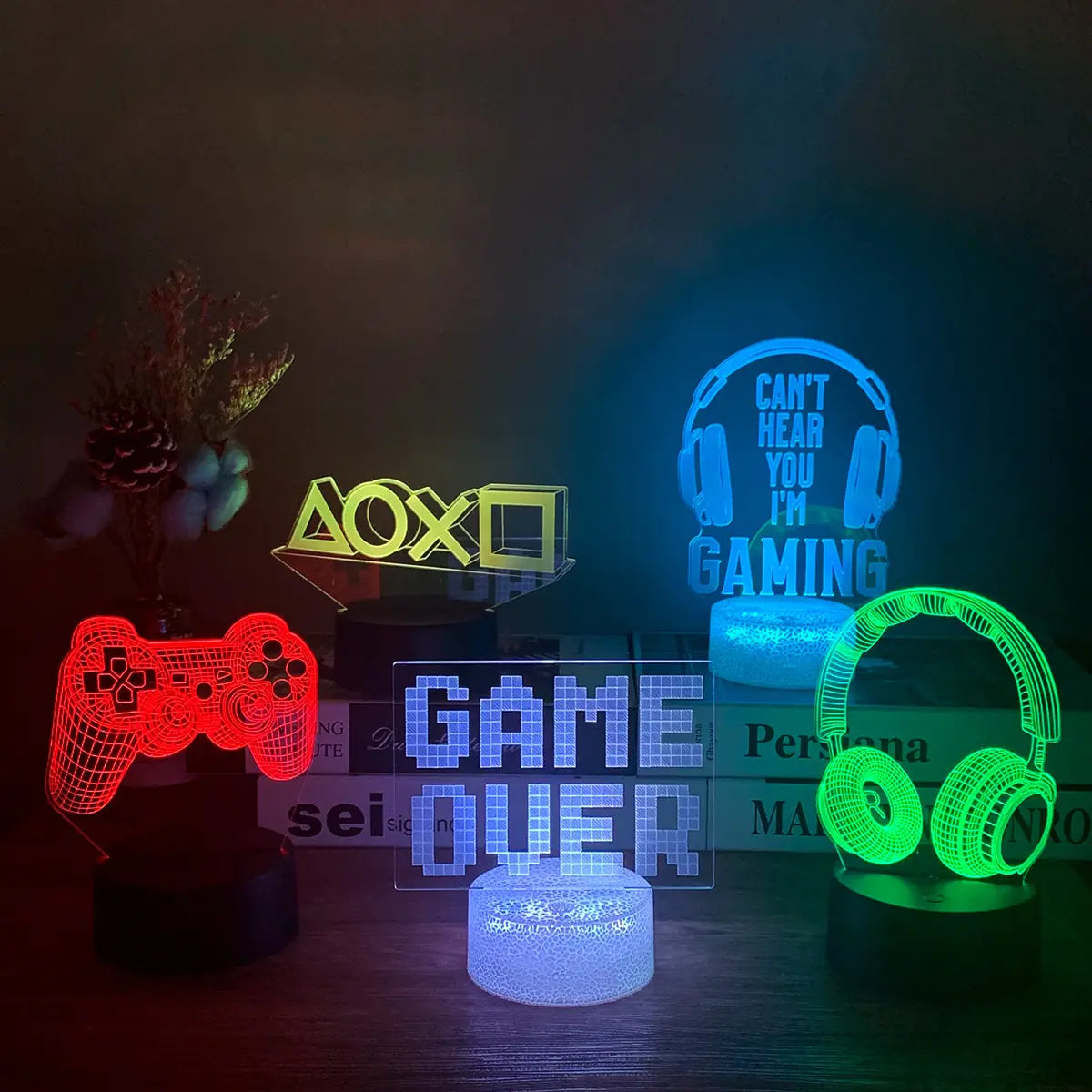 3D LED RGB Gaming Lamp