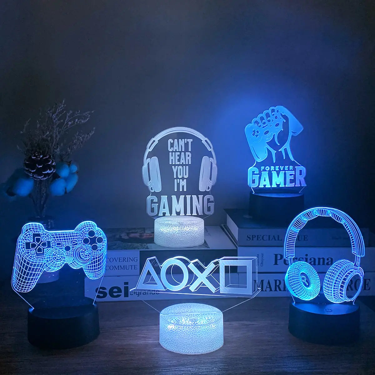 3D LED RGB Gaming Lamp