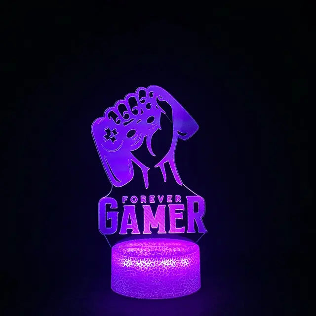 3D LED RGB Gaming Lamp