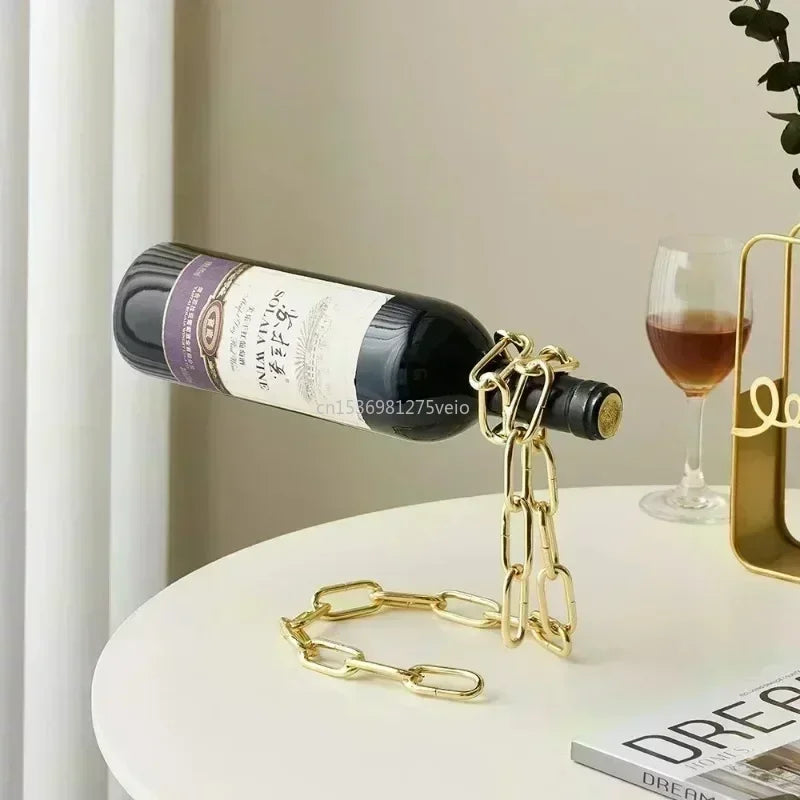 Magical Suspension Chain Wine Holder